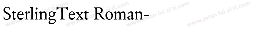 SterlingText Roman字体转换